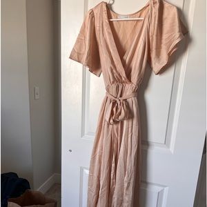 Blush bridesmaid dress
